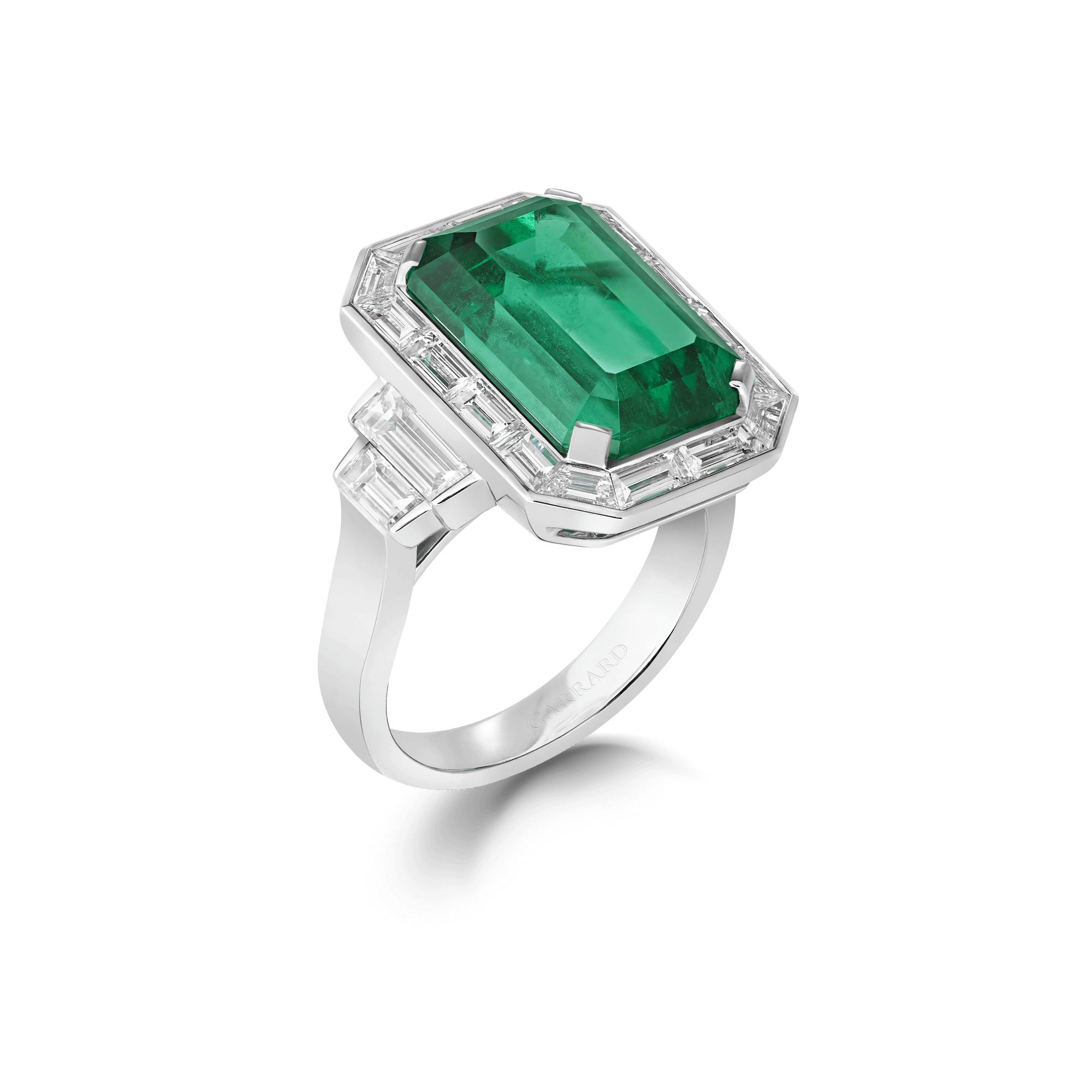 Jewelled Vault 9.03ct Emerald Cut Emerald and Diamond High Jewellery R