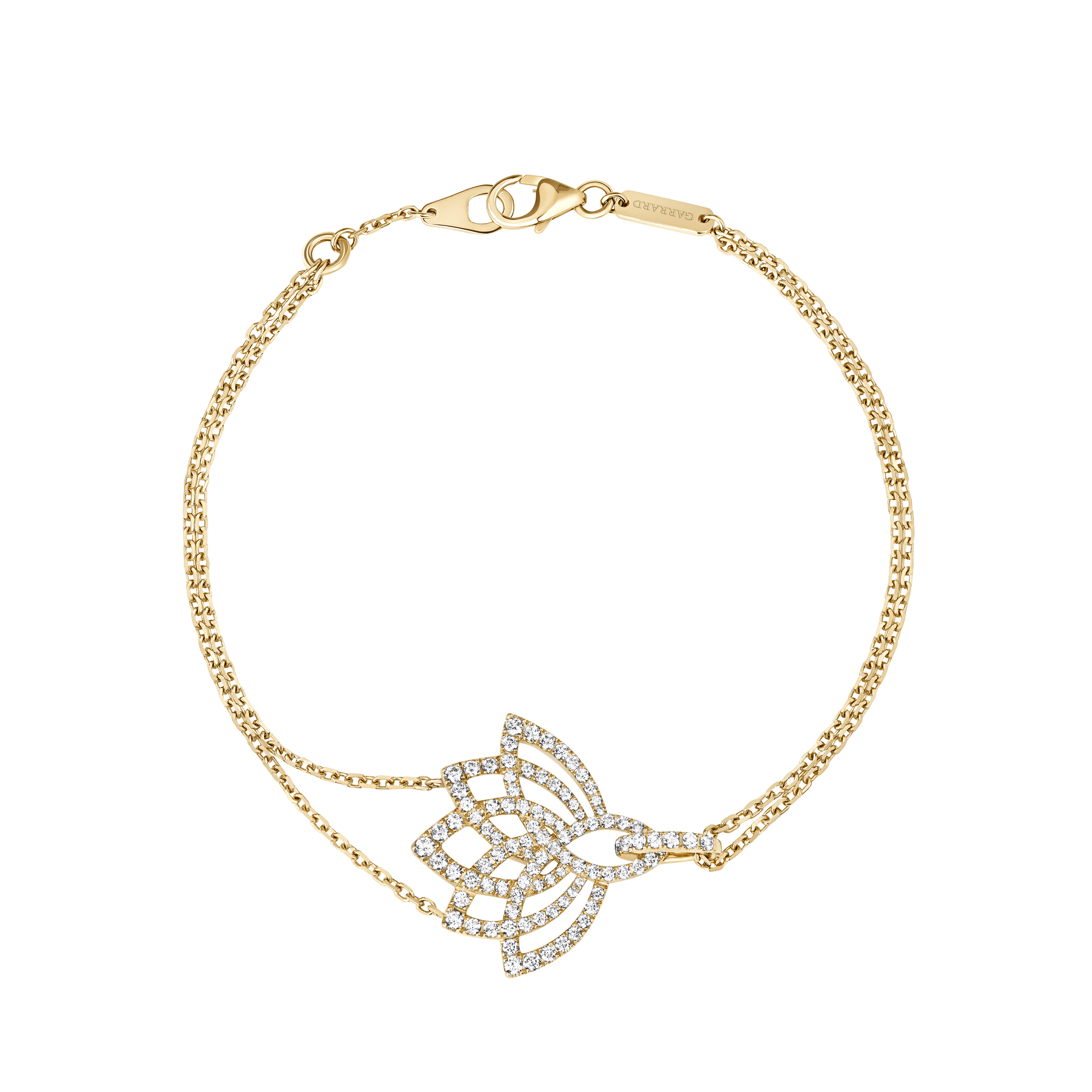 Garrard Lotus Jewellery Collection Lotus Blossom Diamond Bracelet in 18k Yellow Gold, 2019306, Hero