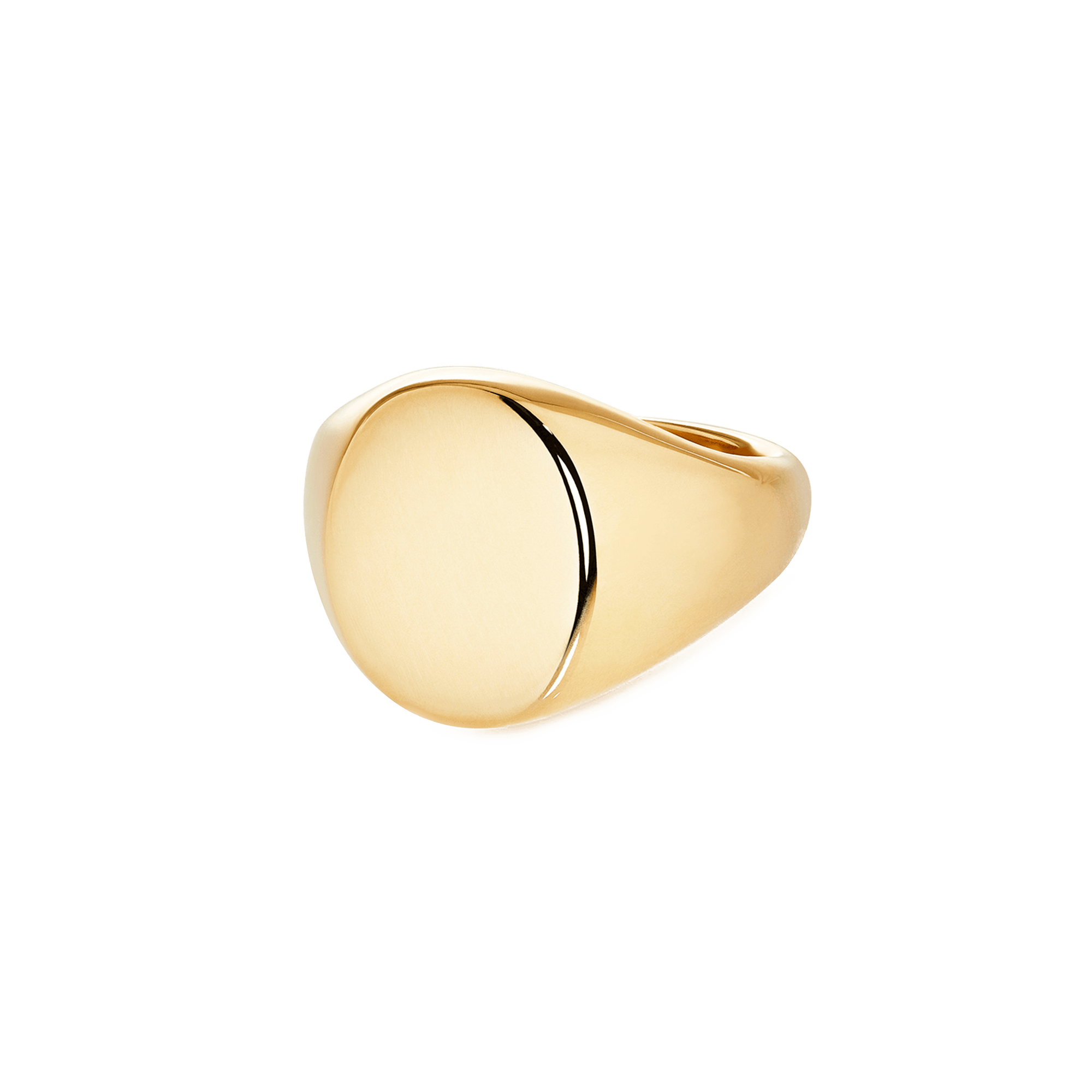 Garrard Medium Oval Signet Ring yellow Gold