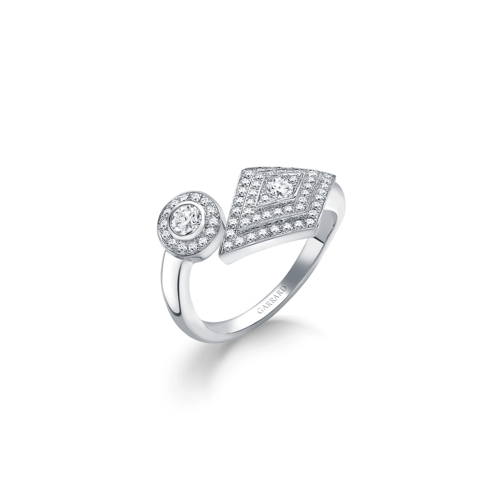 Garrard Mini Icons collection Albermarle Ring in 18ct White gold with Diamonds 2014368 Hero View