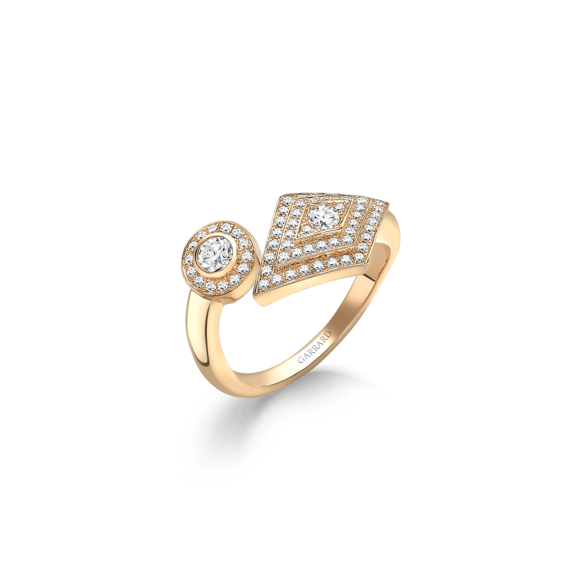 Garrard Mini Icons collection Albermarle Ring in 18ct Yellow Gold with Diamonds 2014394 Hero View