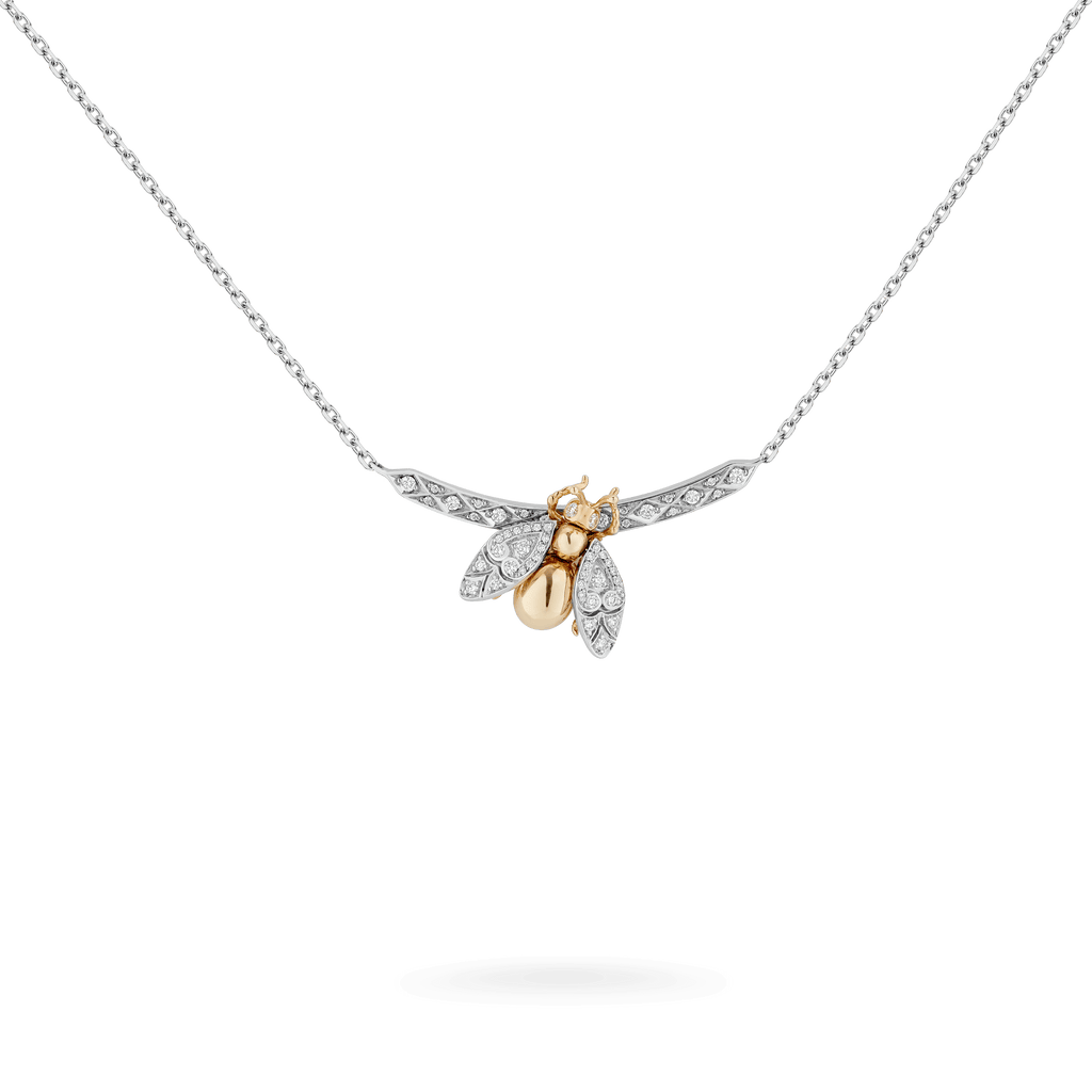 Garrard Mini Icons collection Muse Necklace in 18ct White Gold with Diamonds 2017549 Hero View