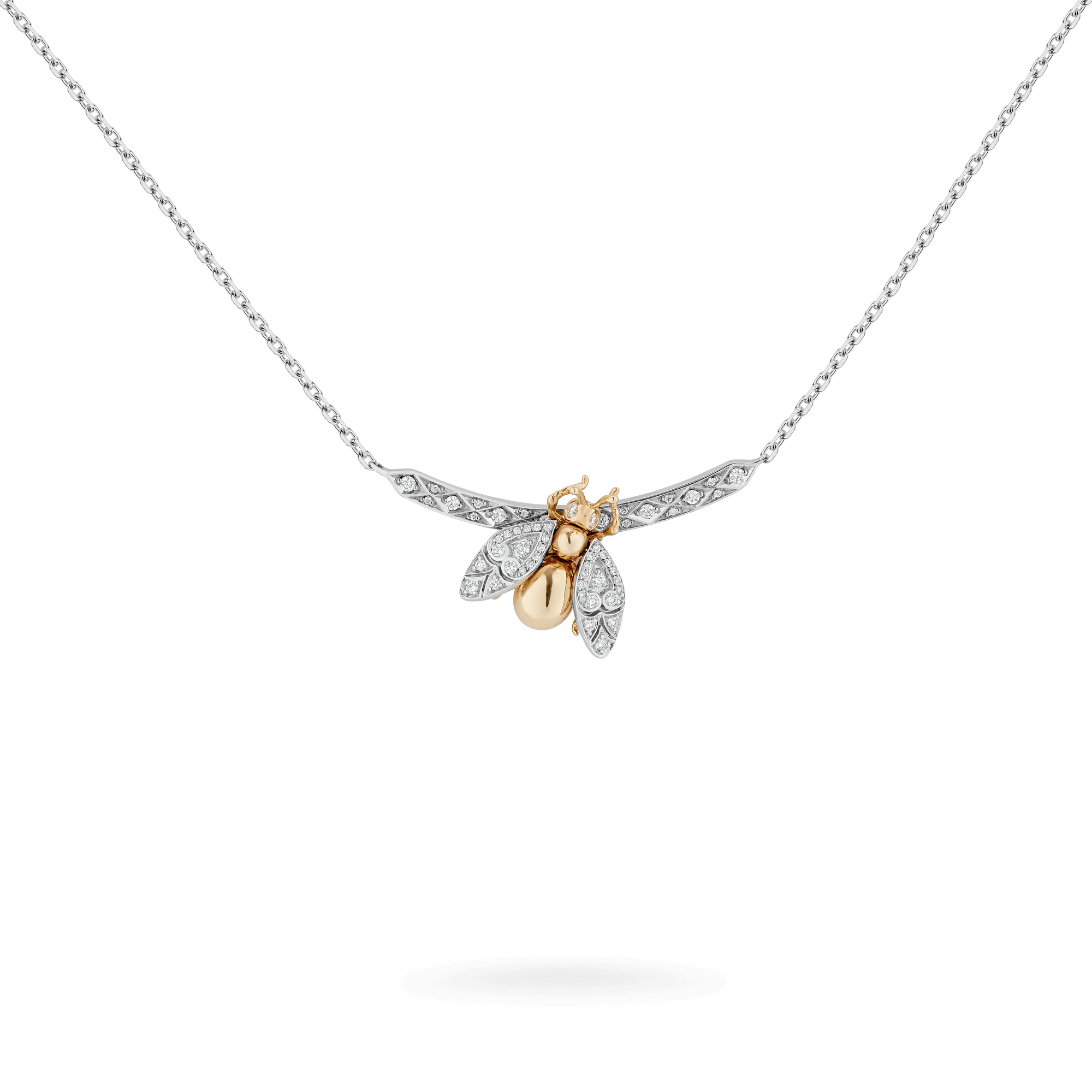 Garrard Mini Icons collection Muse Necklace in 18ct White Gold with Diamonds 2017549 Hero View