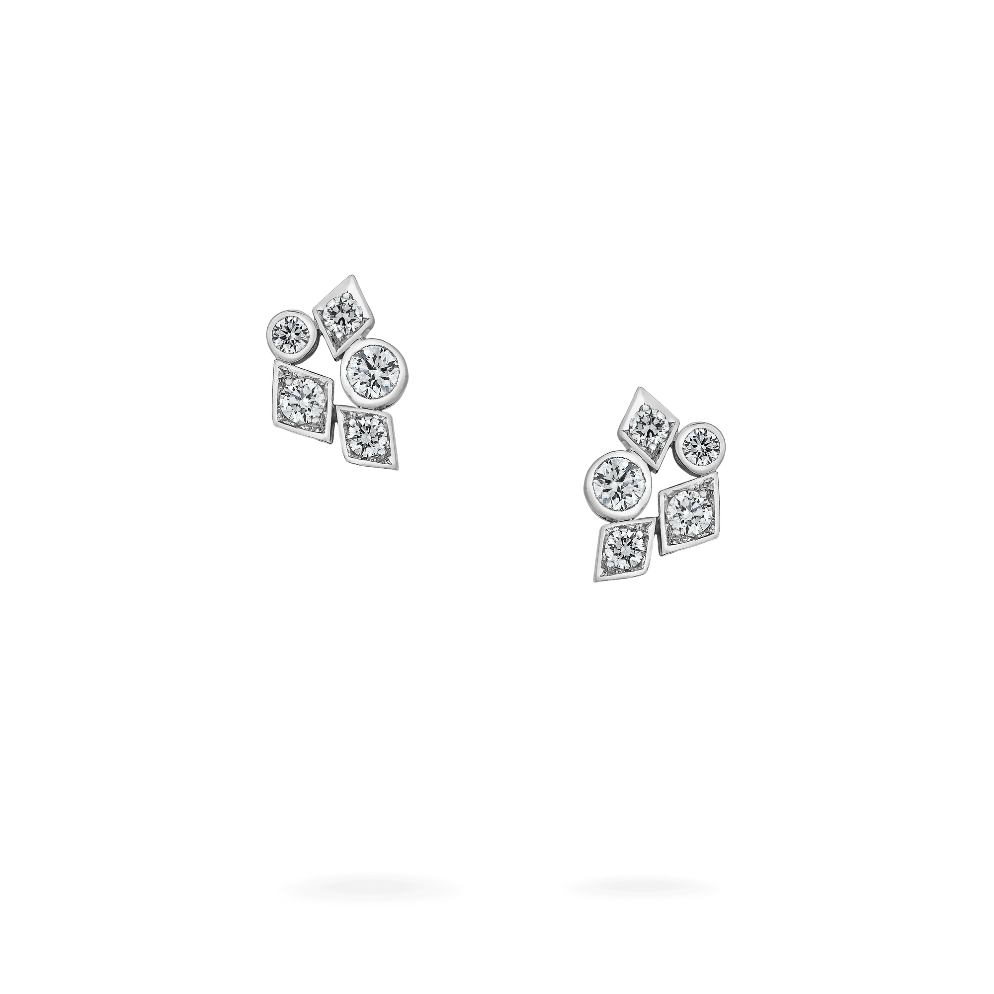 Garrard Mini Icons collection Muse Ring in 18ct White Gold with Diamonds 2017563 Hero View 1