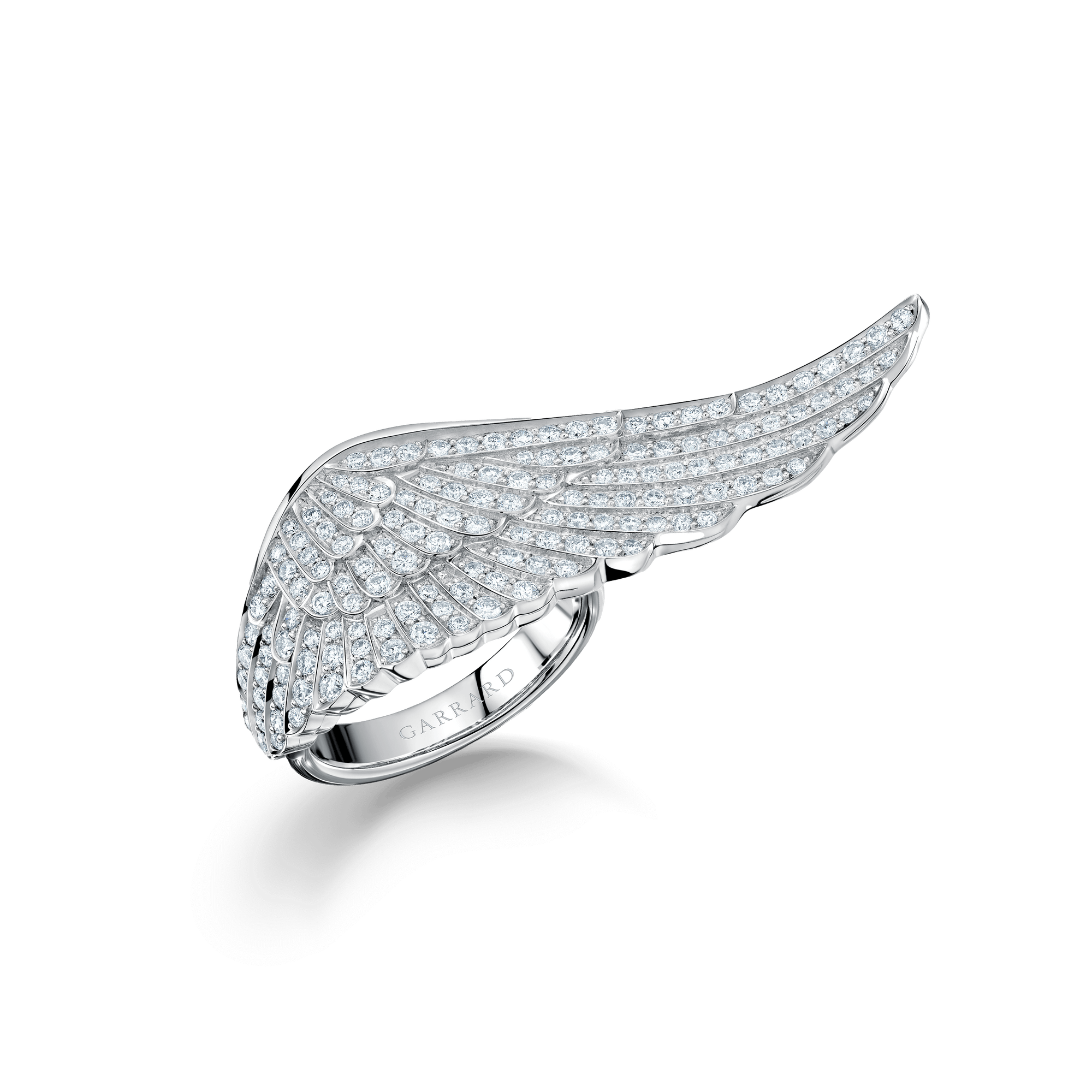 Garrard Mini Icons collection Wings Ring in 18ct White gold with Diamonds 2006814 Hero View 1