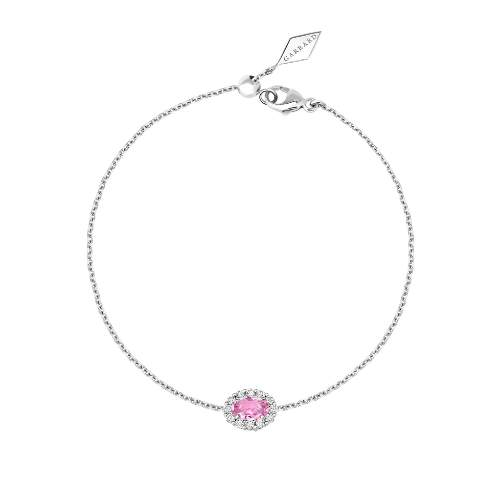 1735 Mini Icons Pink Sapphire Bracelet | In Platinum with Diamonds