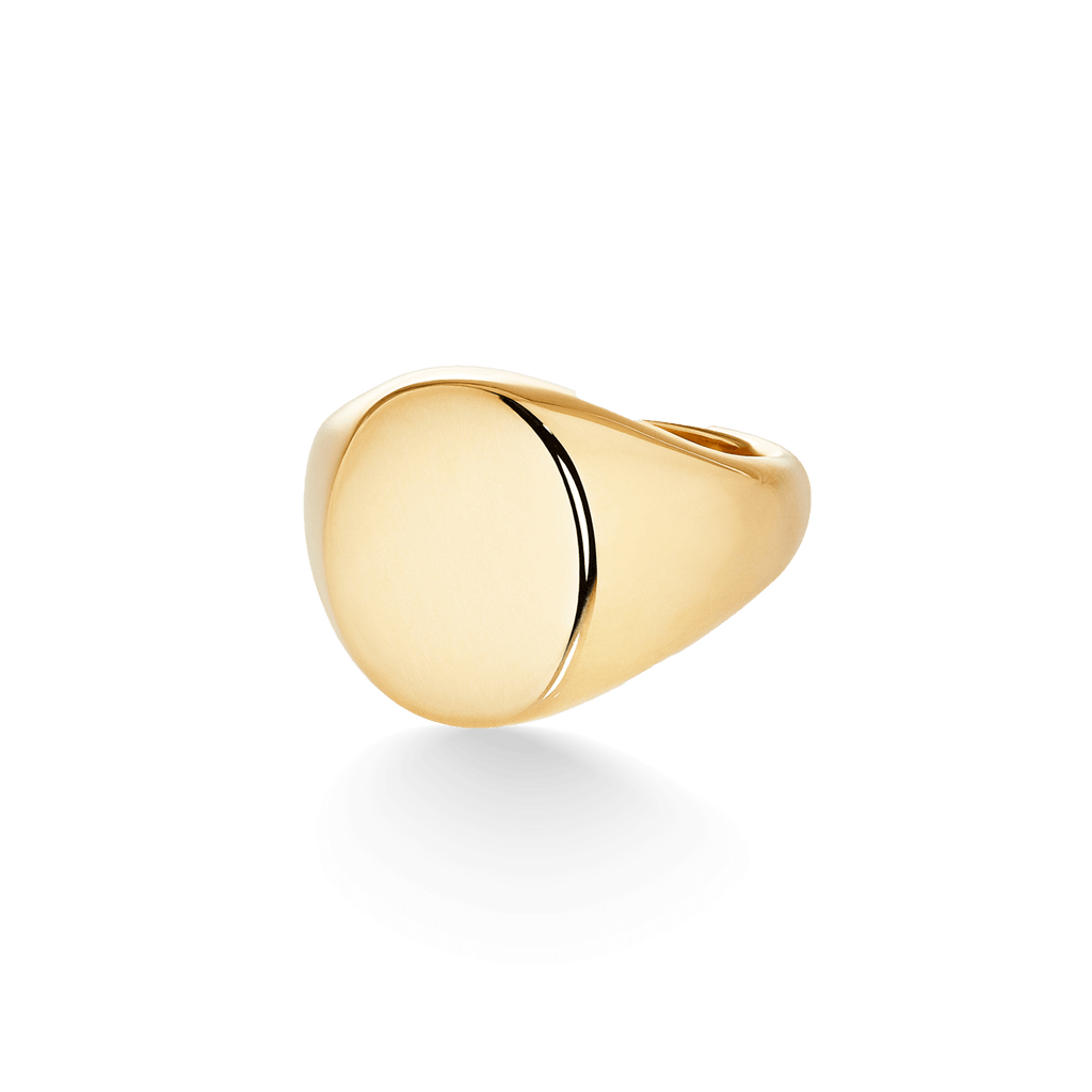 Garrard Signet Ring Small Oval Yellow Gold