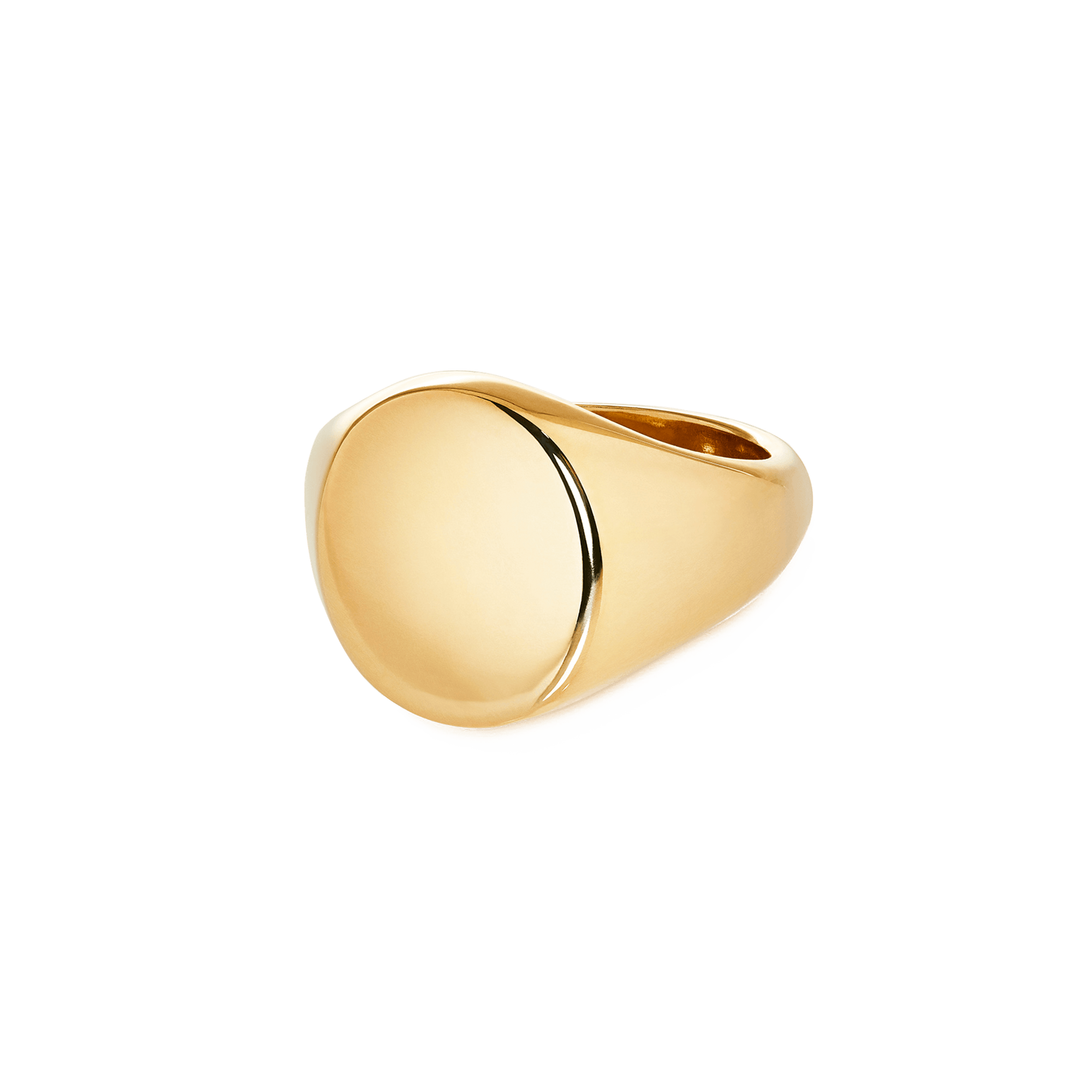 Garrard Small Oval Signet Ring yellow gold