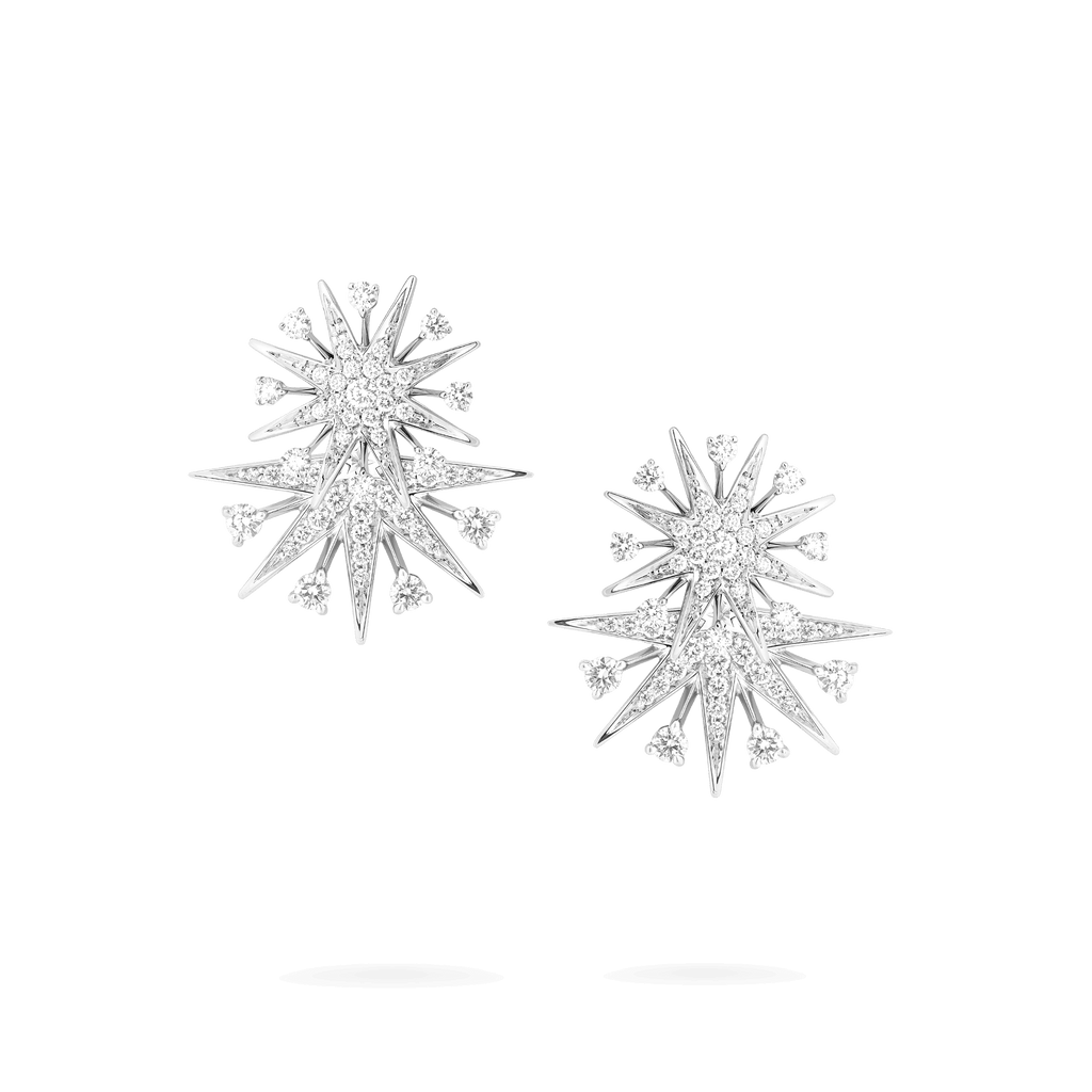 Garrard Starlight Jewellery Collection Diamond Jacket Earrings In 18ct White Gold 2019152