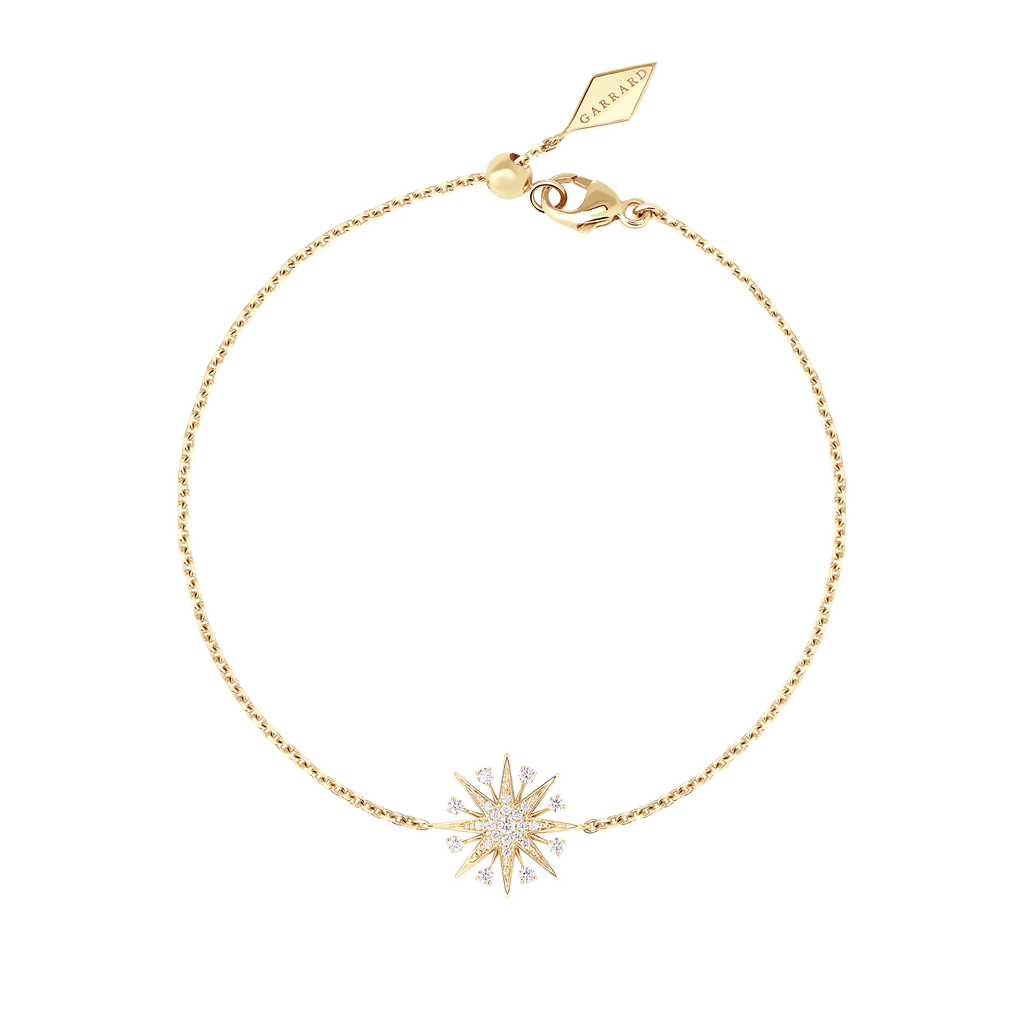 Garrard Starlight Jewellery Collection Mini Icons Diamond Bracelet In 18ct Yellow Gold 2019143