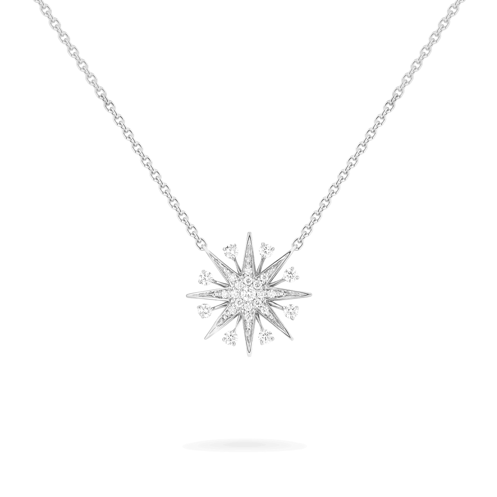 Garrard Starlight Jewellery Collection Mini IconsDiamondPendant In 18ct White Gold 2019144