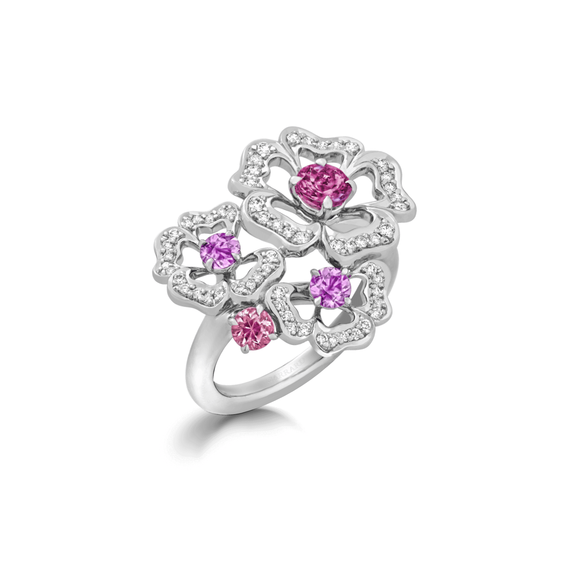 Garrard Tudor Rose Peta Pink Sapphire Ring 2017468