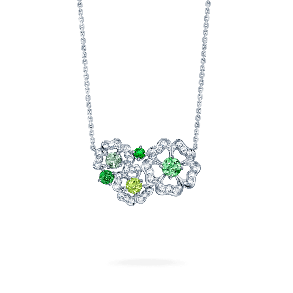 Garrard Tudor Rose Petal Collection Diamond green pendant Mothers day jewellery gifts 2014667 2000x2000 1