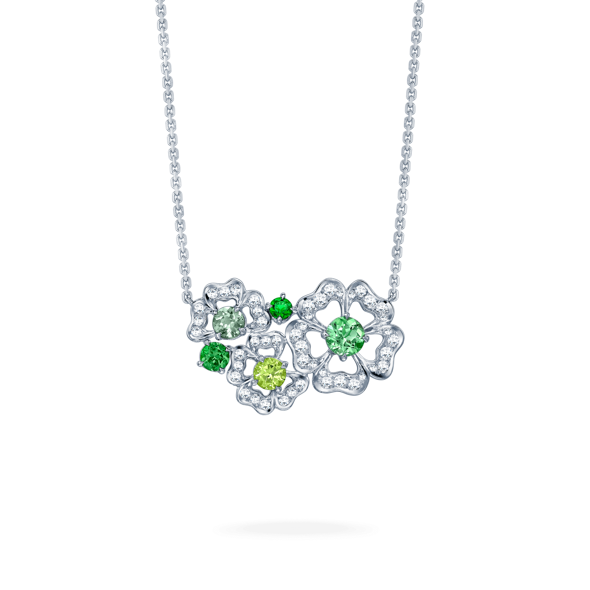 Garrard Tudor Rose Petal Collection Diamond green pendant Mothers day jewellery gifts 2014667 2000x2000 1