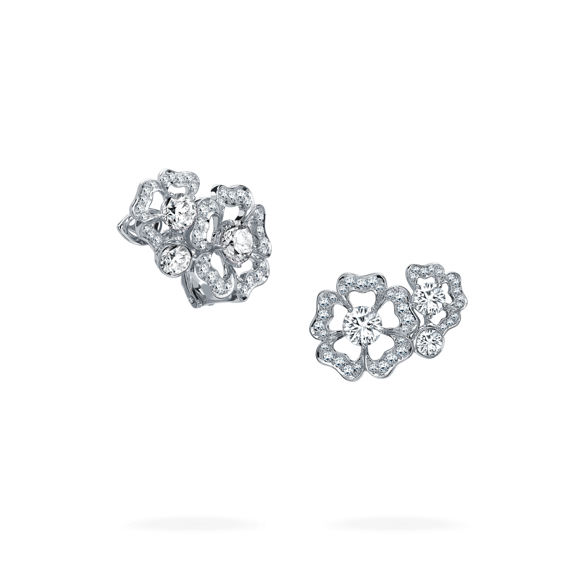 Garrard Tudor Rose Petal Diamond Ear Climbers 2014563