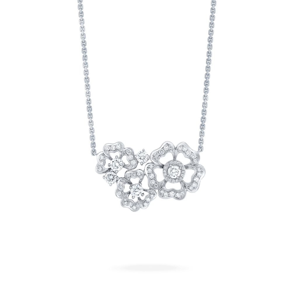 Garrard Tudor Rose Petal Diamond Pendant 2014651