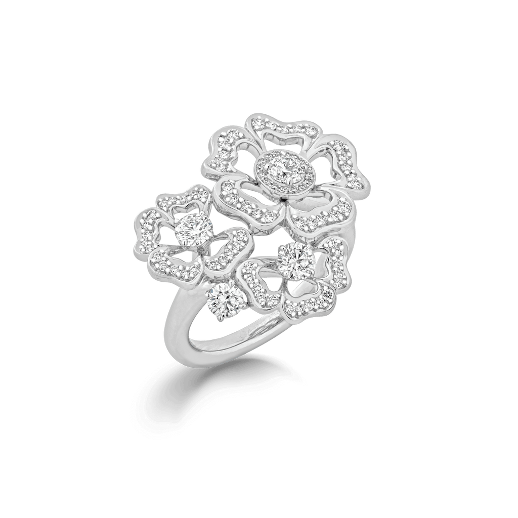 Garrard Tudor Rose Petal Diamond Ring 2017285