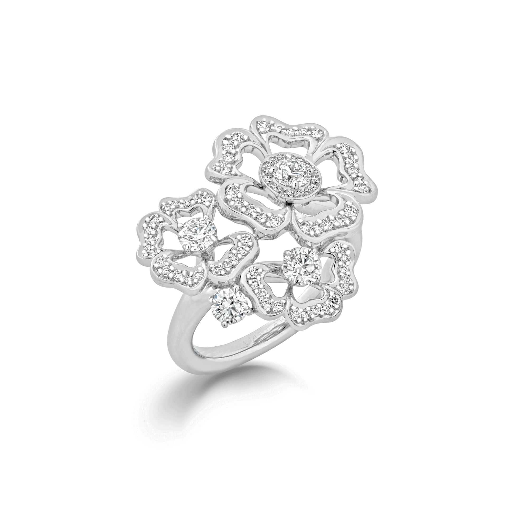 Garrard Tudor Rose Petal Diamond Ring 2017285