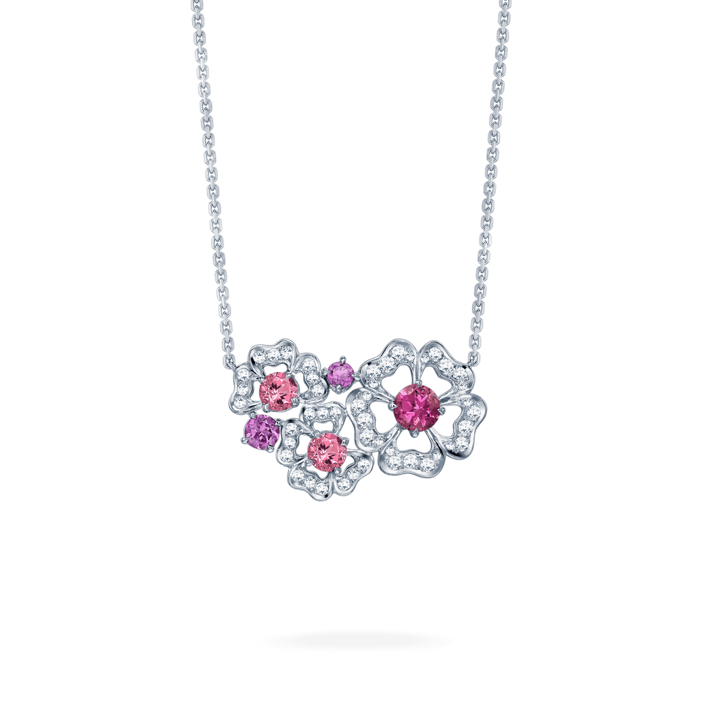 Garrard Tudor Rose Petal Pink Sapphire Pendant 2014666