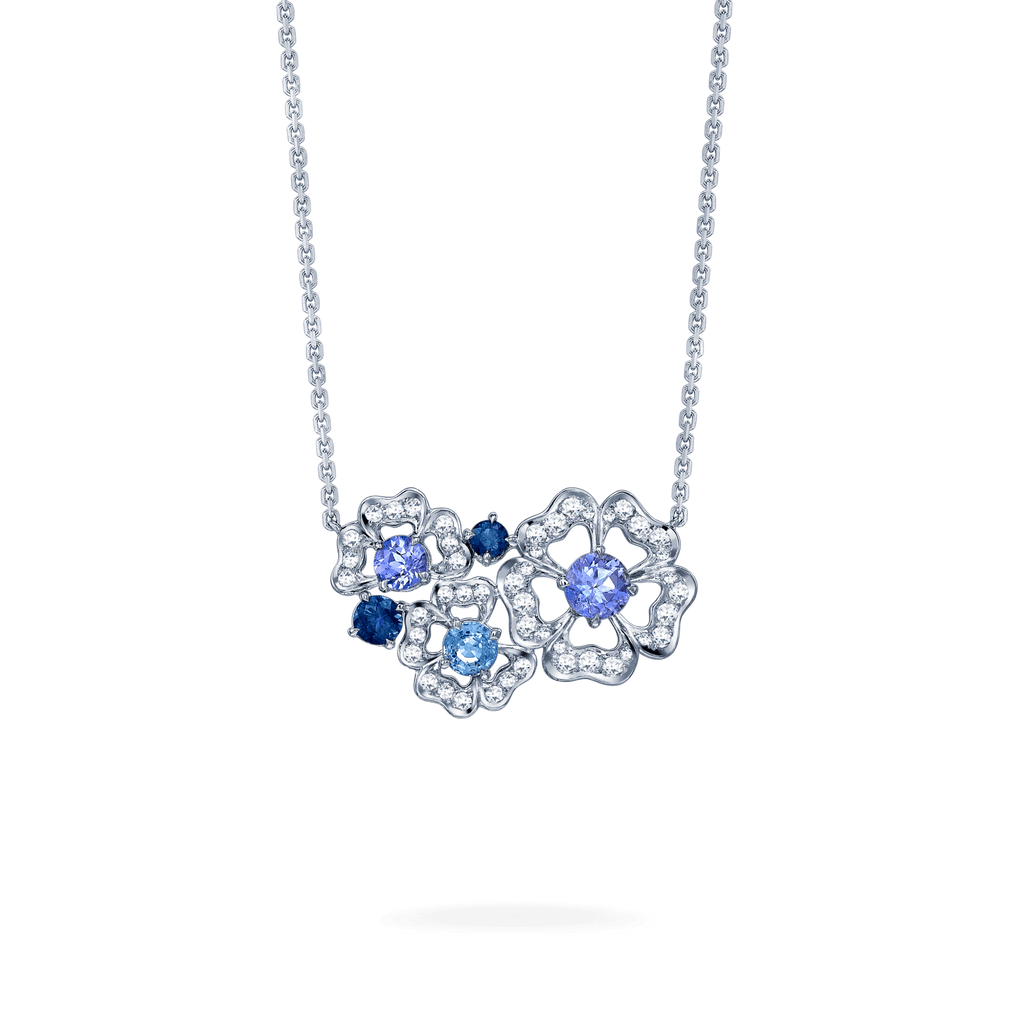 Garrard Tudor Rose Petal Sapphire Pendant 2014665