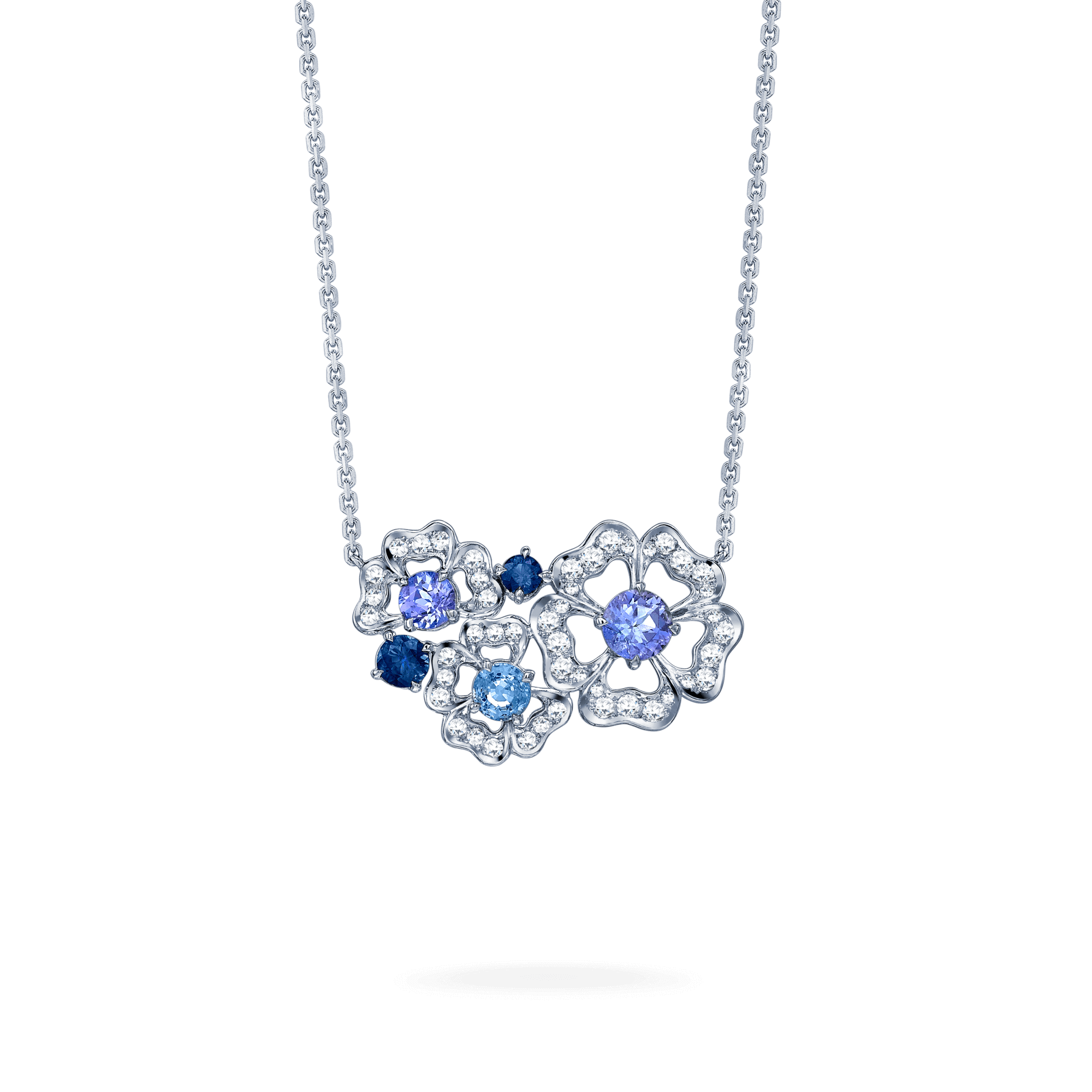 Garrard Tudor Rose Petal Sapphire Pendant 2014665