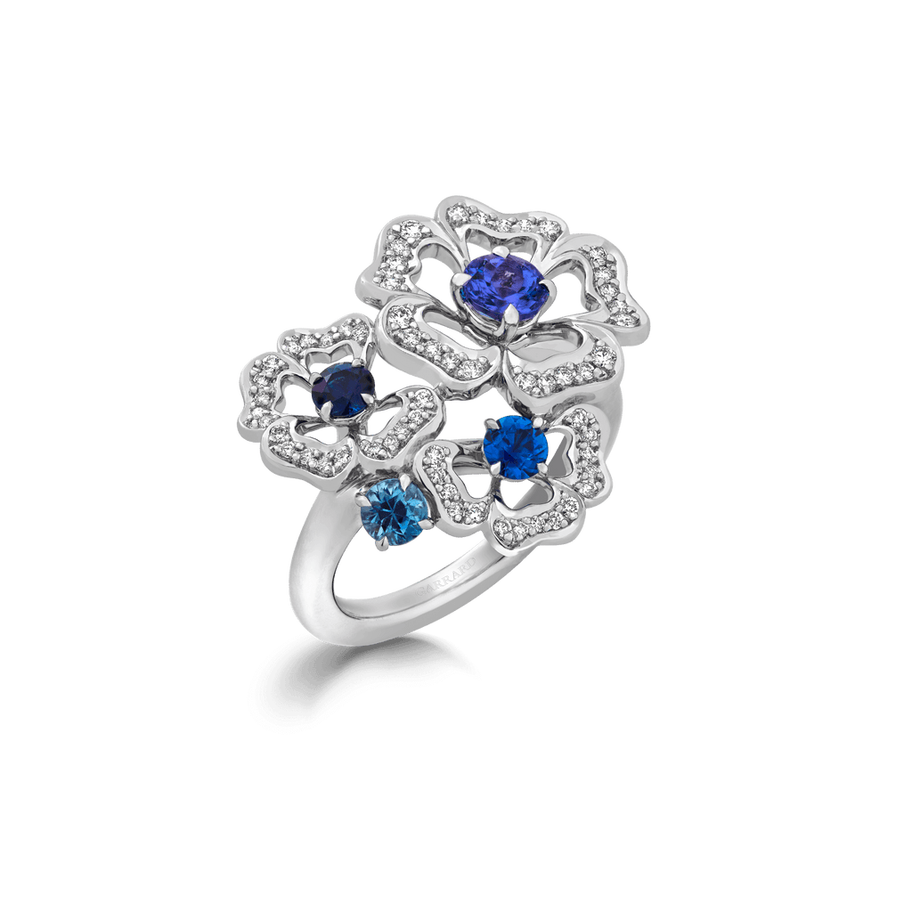 Garrard Tudor Rose Petal Spphire Ring 2017286