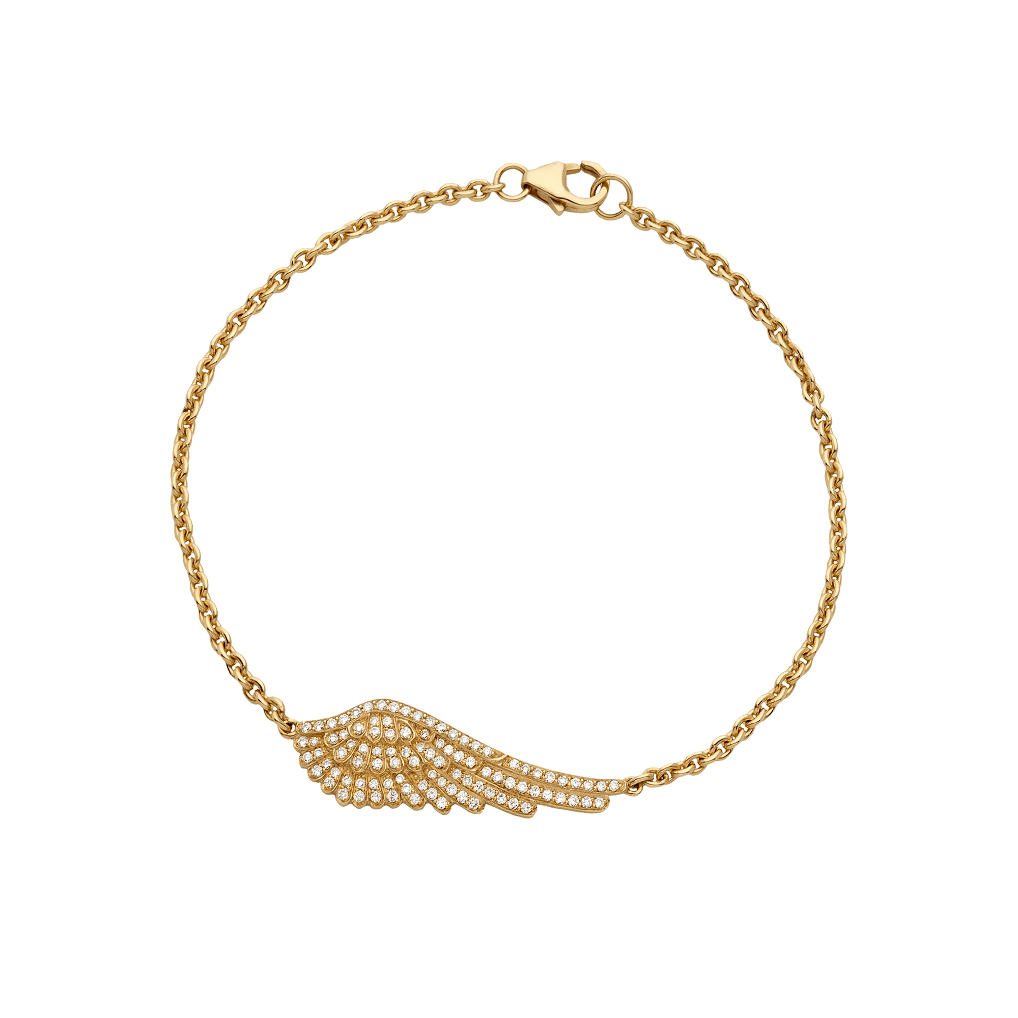 Garrard Wings Classic jewellery collection Diamond Bracelet In 18ct Yellow Gold 2012512 Hero View