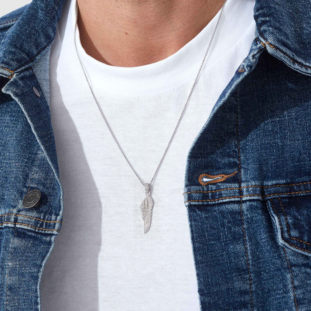 Garrard Wings Classic jewellery collection Diamond Pendant In 18ct White Gold 2008168 Hero view