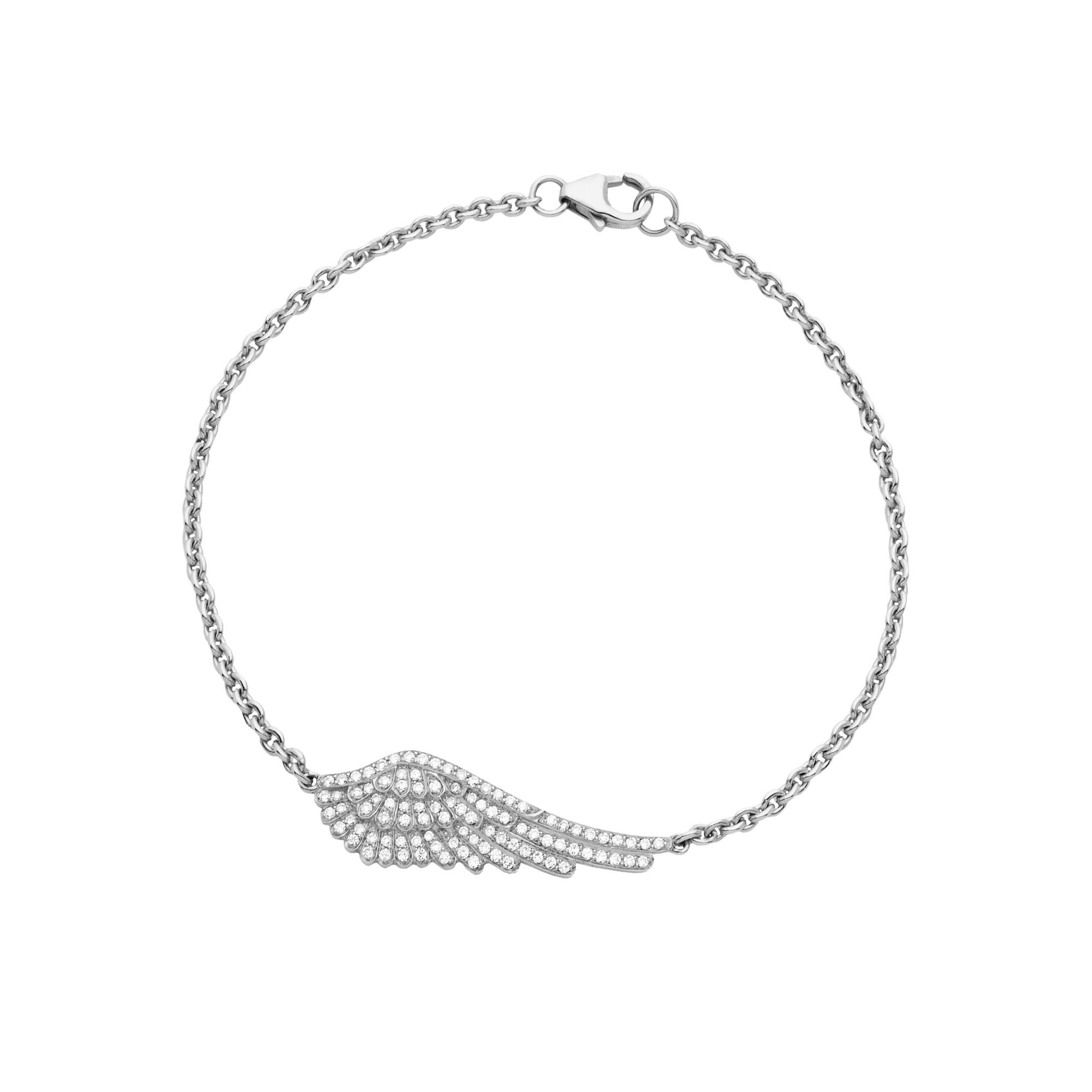 Garrard Wings Classic jewellery collection Diamond bracelet in 18ct white gold 2010981 Hero View