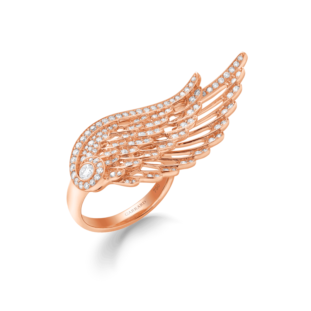 Wings Embrace Diamond Ring | In 18ct Rose Gold