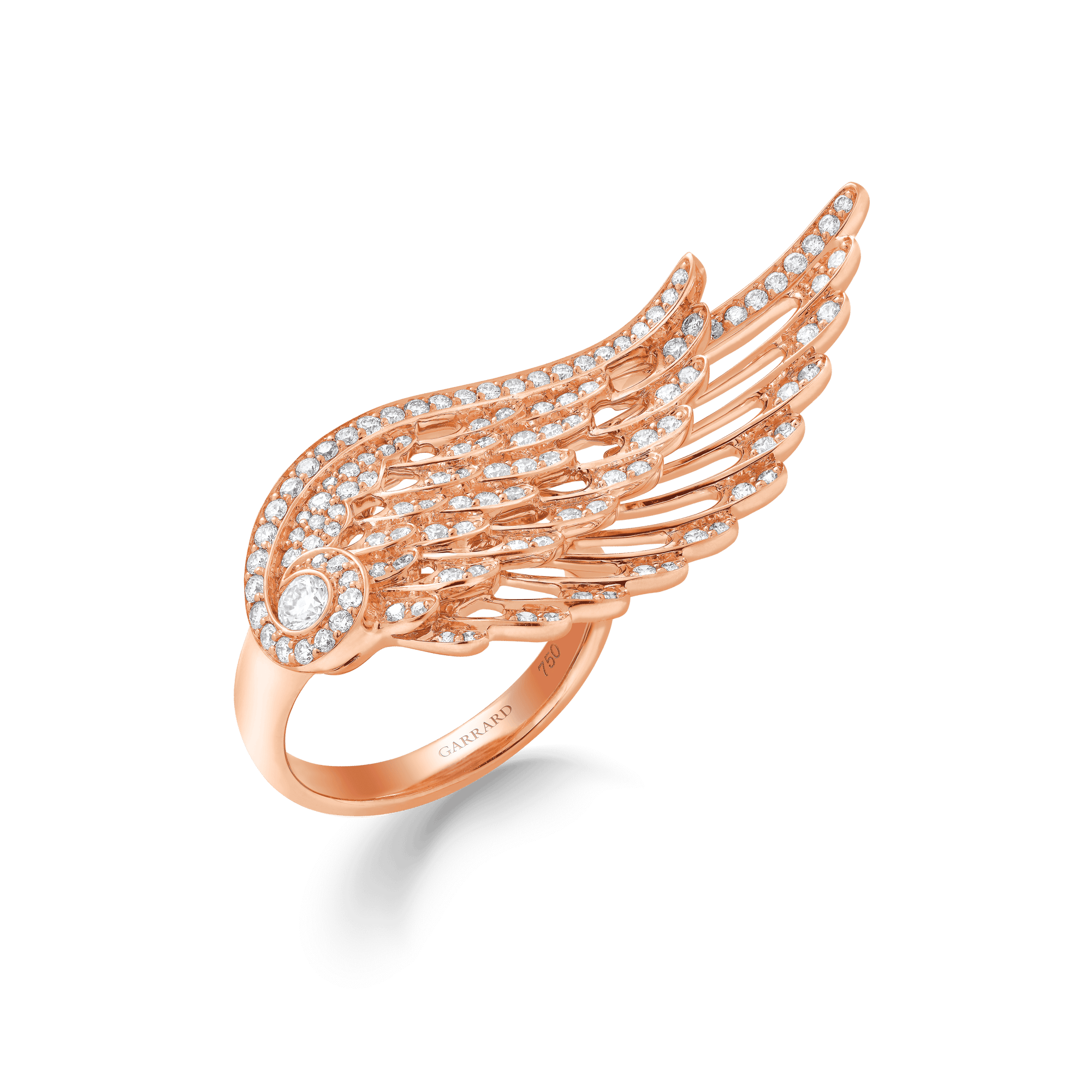 Wings Embrace Diamond Ring | In 18ct Rose Gold