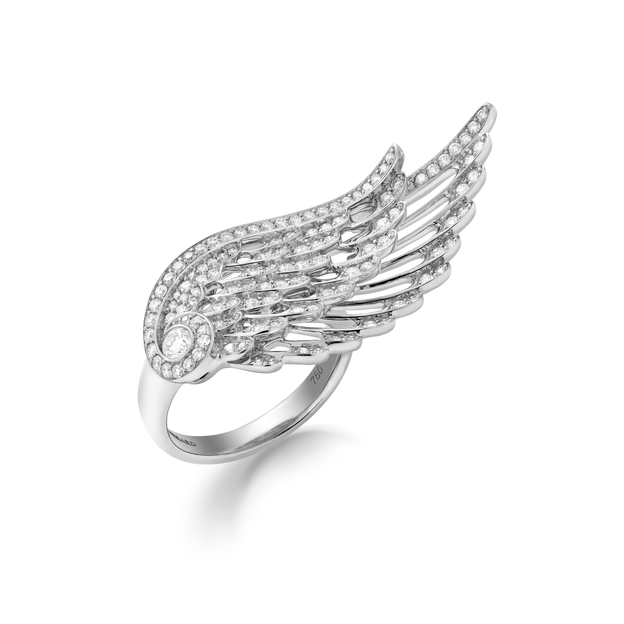 Wings Embrace Diamond Ring | In 18ct White Gold