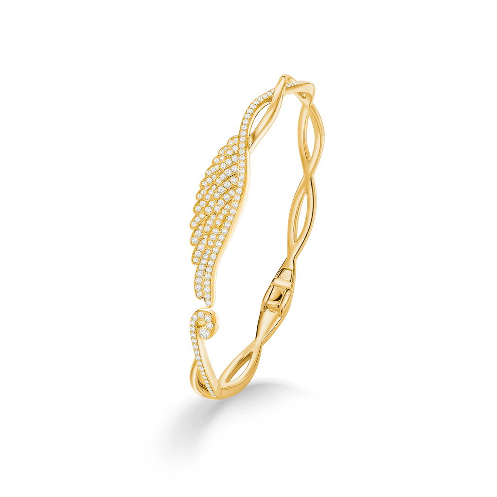 Garrard Wings Embrace jewellery collection Diamond Bracelet In 18ct Yellow Gold 2015911 Hero View 2000x2000 1