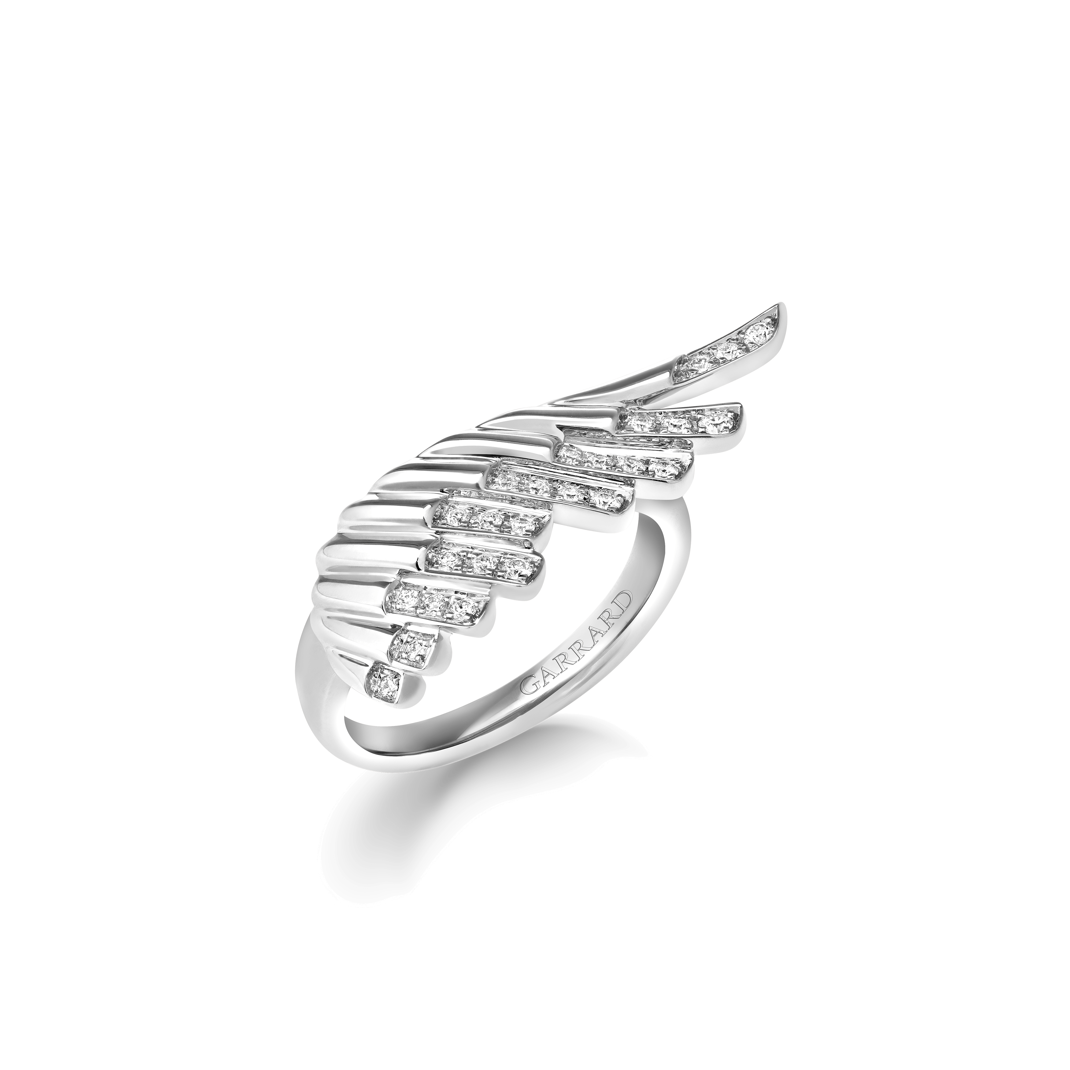 Wings Rising Mini Icons Diamond Ring | In 18ct White Gold