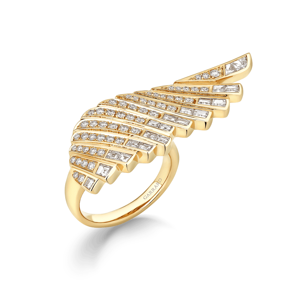 Garrard Wings Rising collection Ring in 18ct Yellow Gold with Diamonds 2018679 Hero View