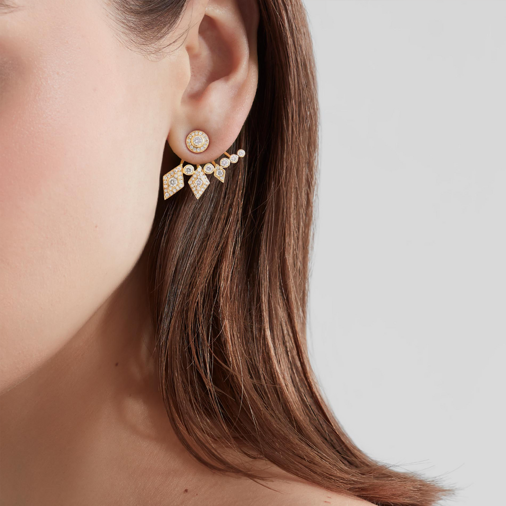 Albemarle Diamond Ear Climbers | In 18ct Yellow Gold