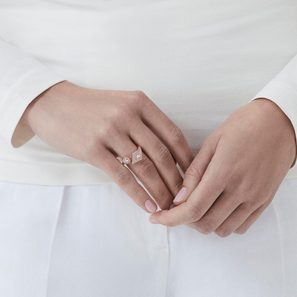 Albemarle Mini Icons Diamond Ring | In 18ct Rose Gold