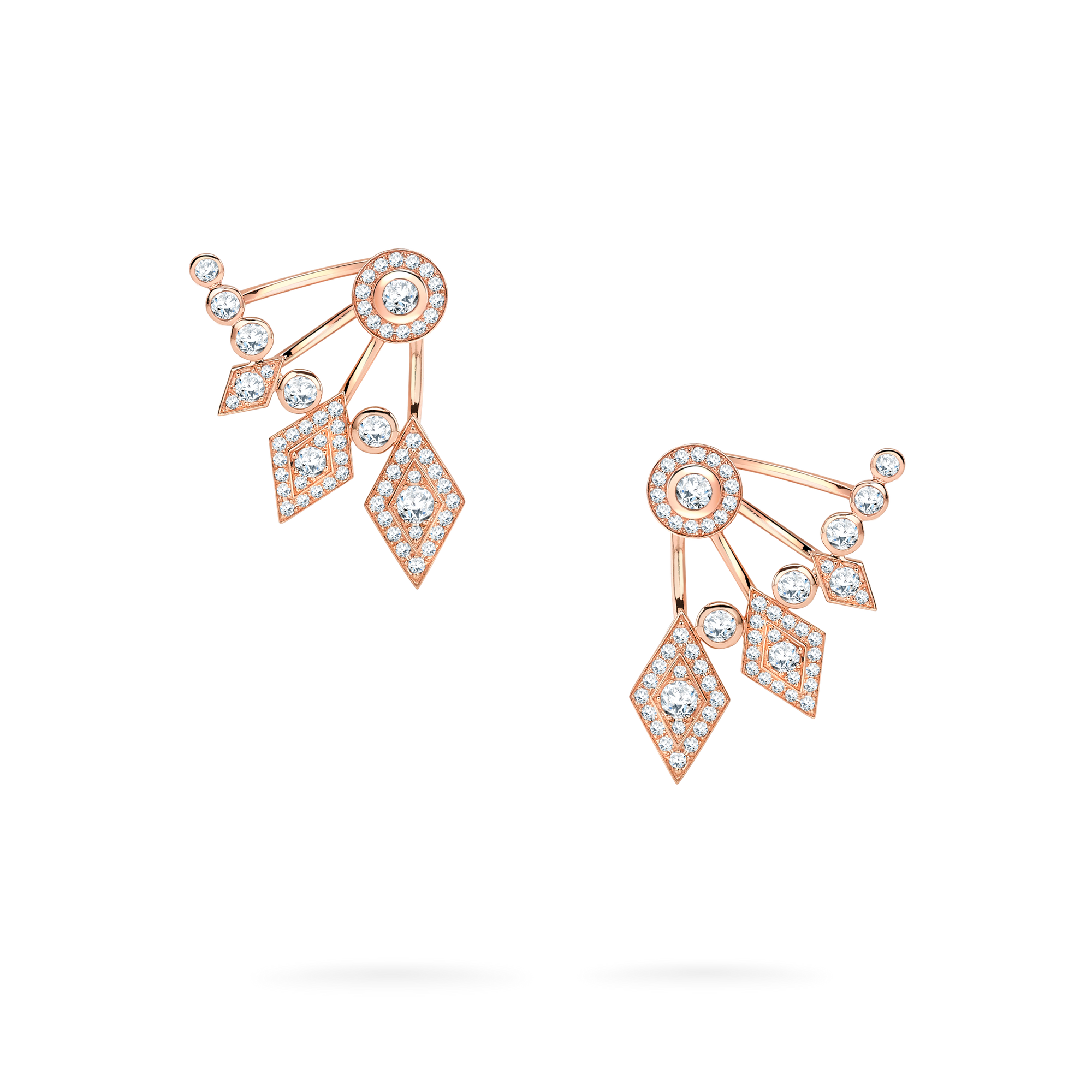 Albemarle Diamond Ear Climbers | In 18ct Rose Gold