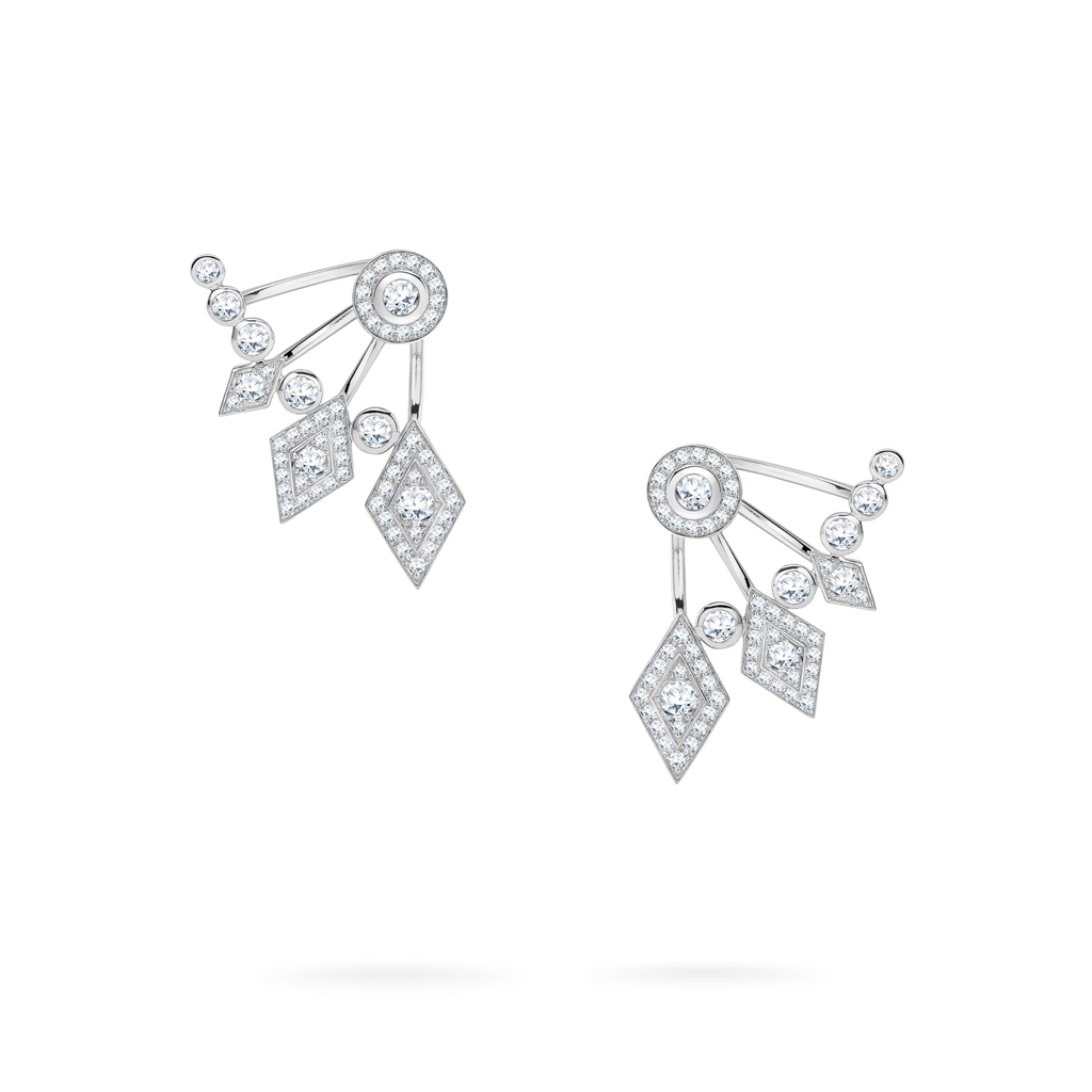 Albemarle Diamond Ear Climbers | In 18ct White Gold