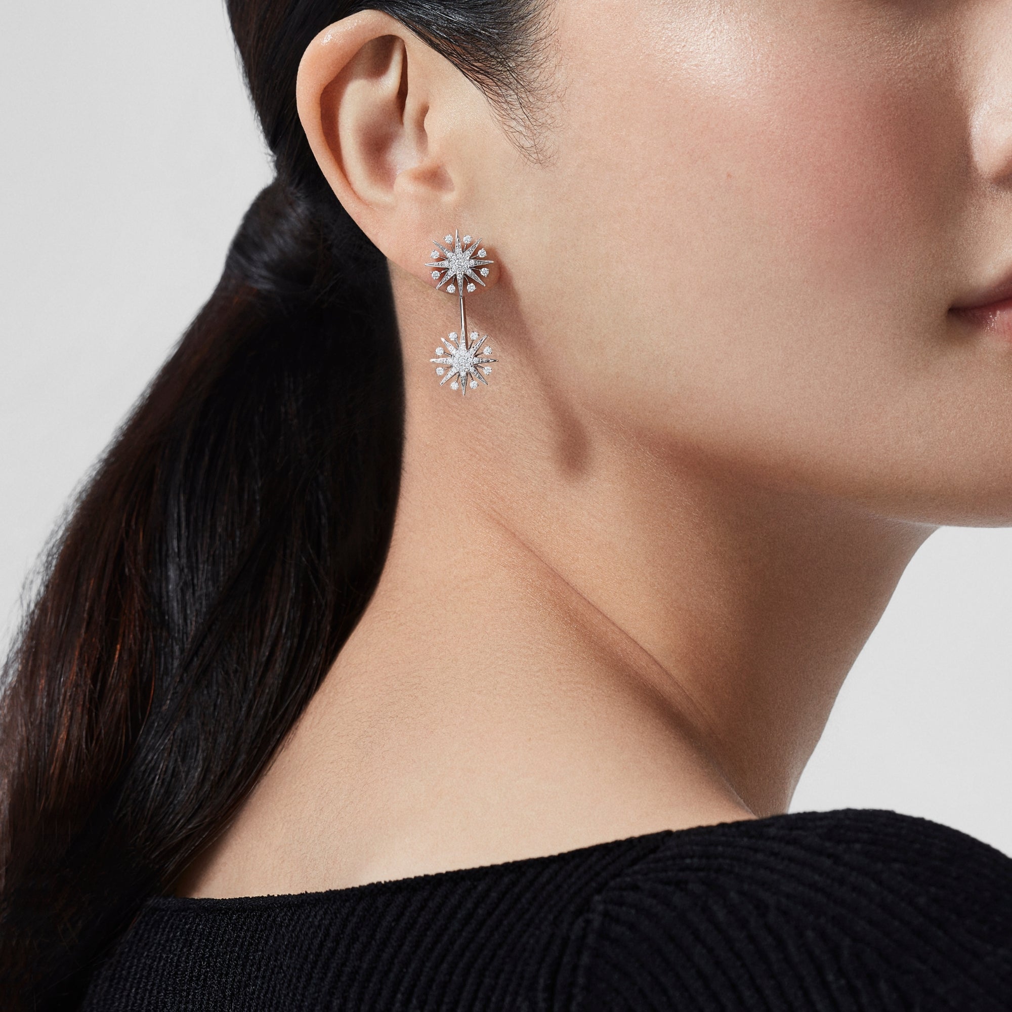 Starlight Diamond Drop Jackets | In 18ct White Gold