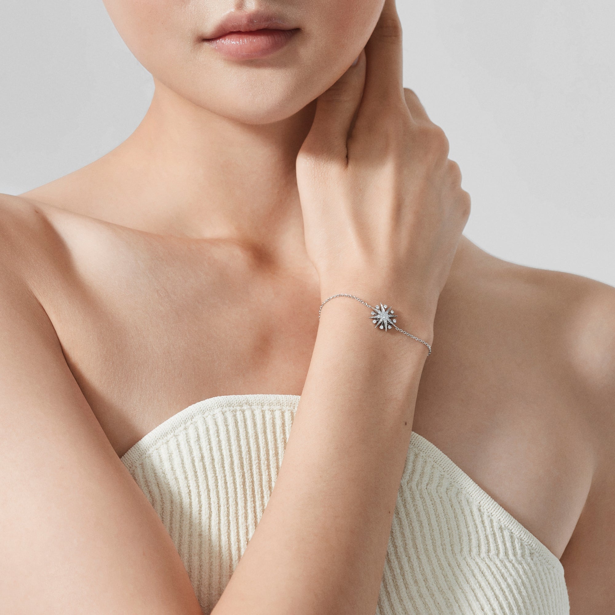 Starlight Mini Icons Diamond Bracelet | In 18ct White Gold