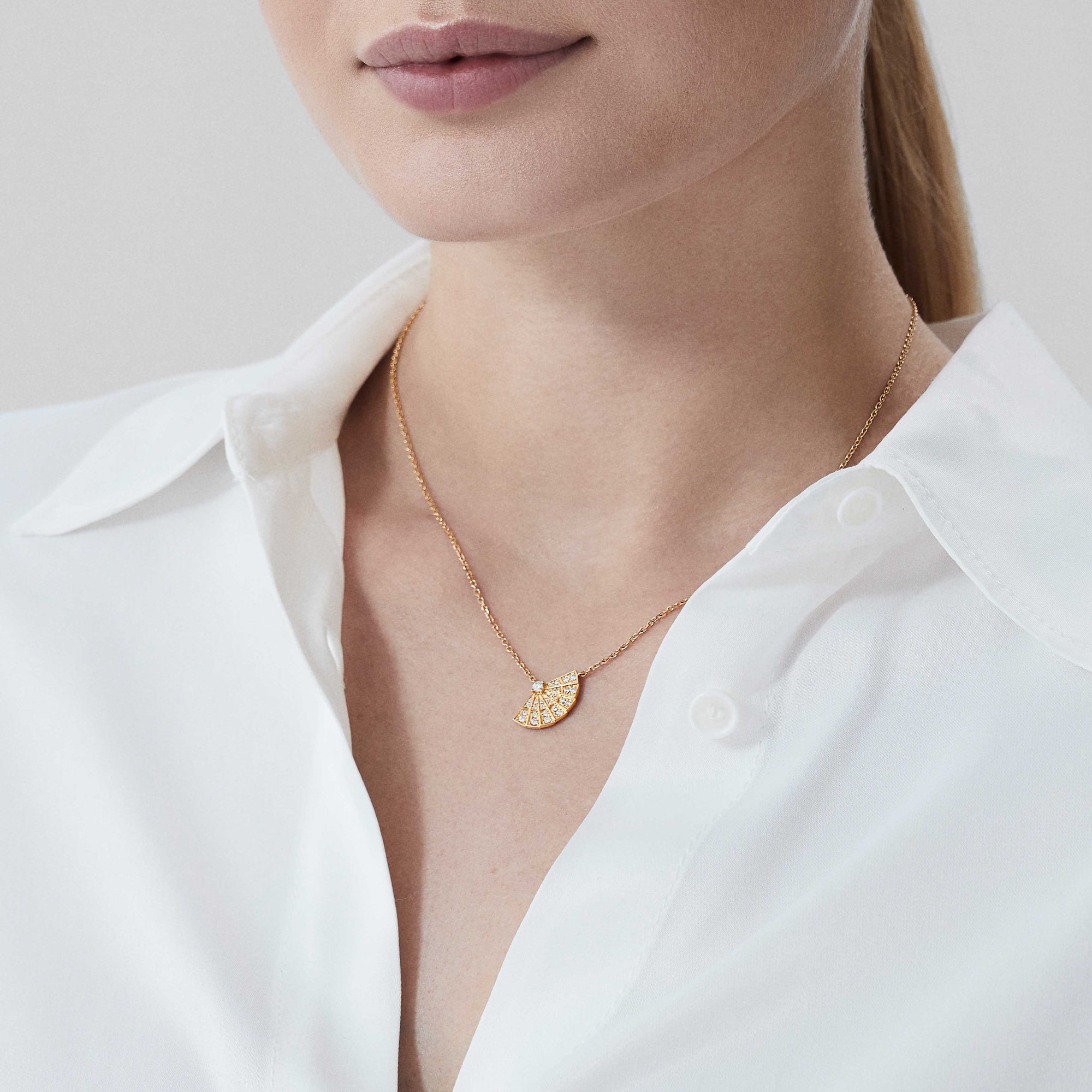 Fanfare Symphony Mini Icons Diamond Pendant  | In 18ct Yellow Gold